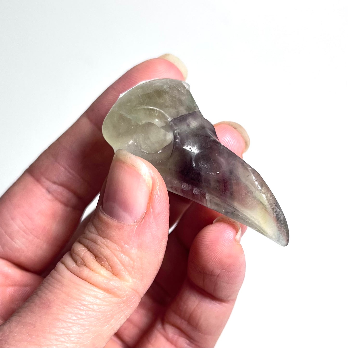 Fluorite | Raven Skull Medium