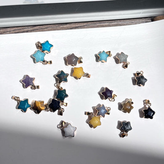 Mix Crystal | Mini Faceted Star Pendant