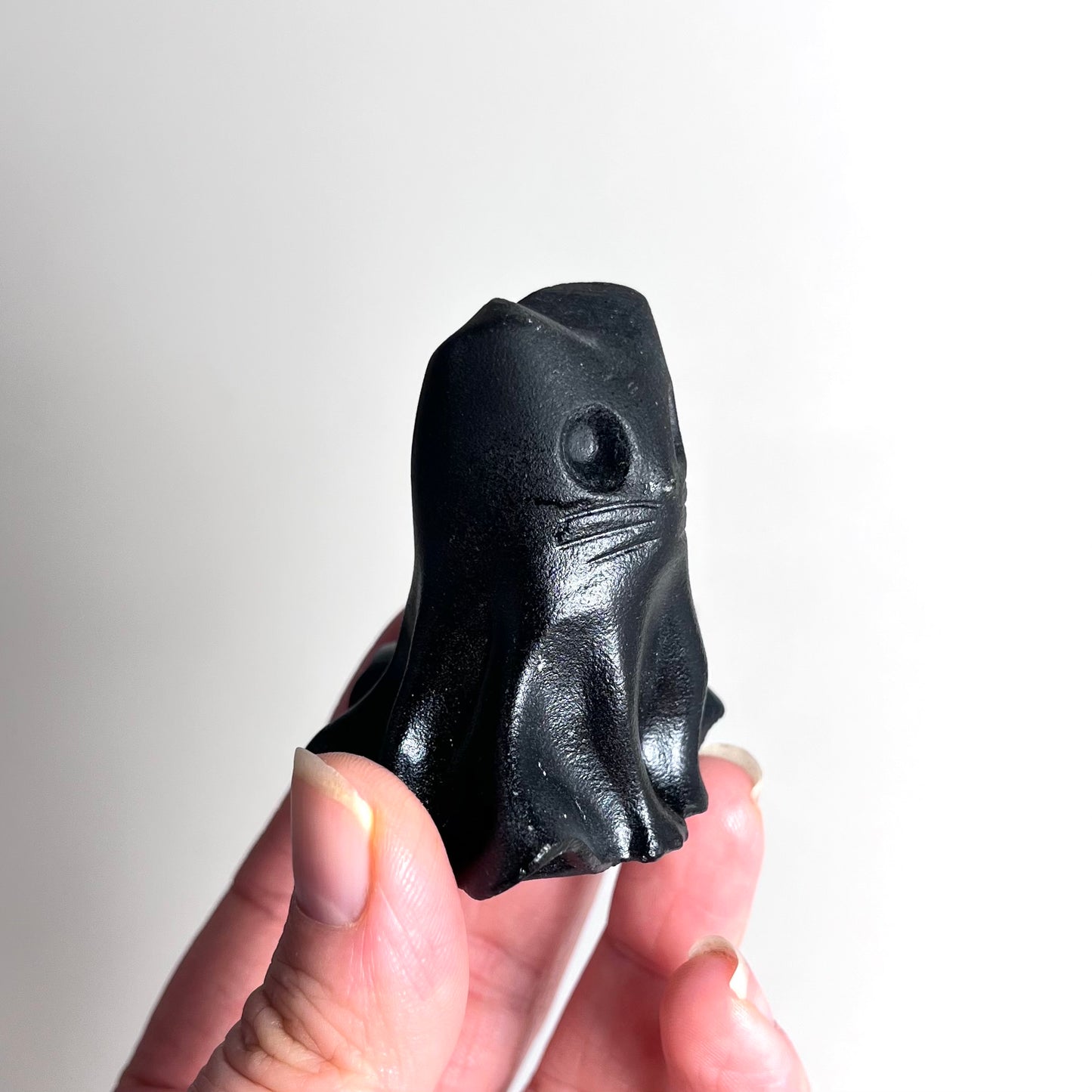 Obsidian  | Cat Ghost Carving