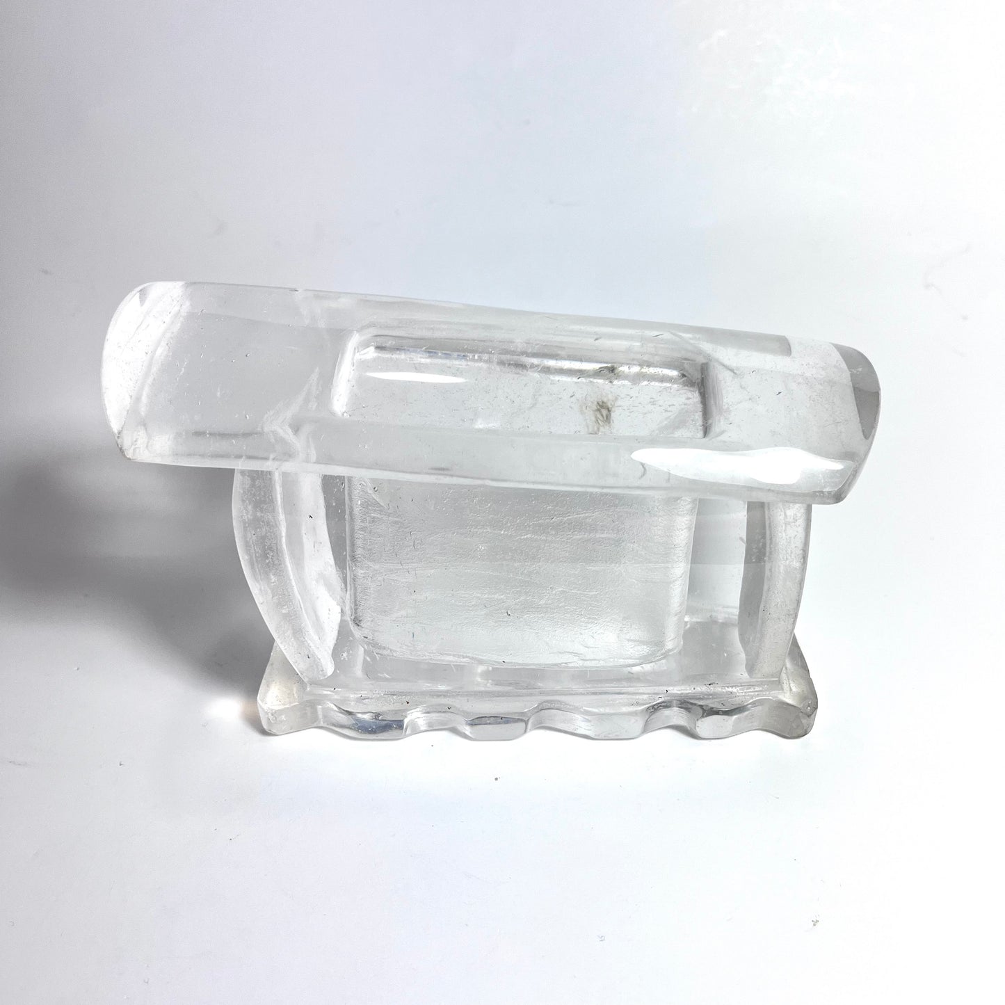 Fused Quartz  | Artistic Coffin Jewelry Box Carving