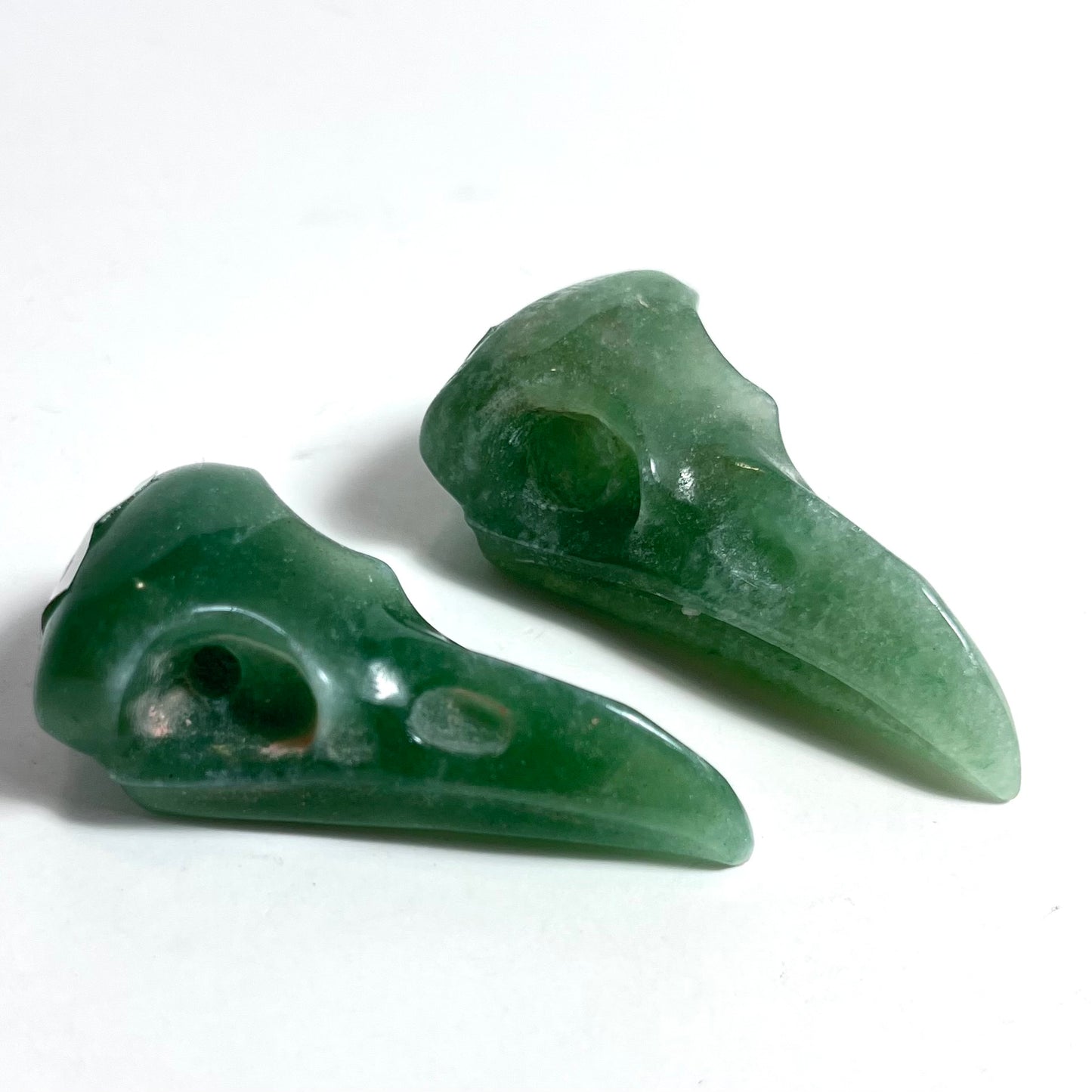 Green Aventurine | Raven Skull Medium