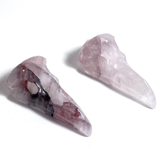 Fire Quartz | Raven Skull Medium