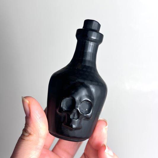 Obsidian  | Potion Bottle Carving