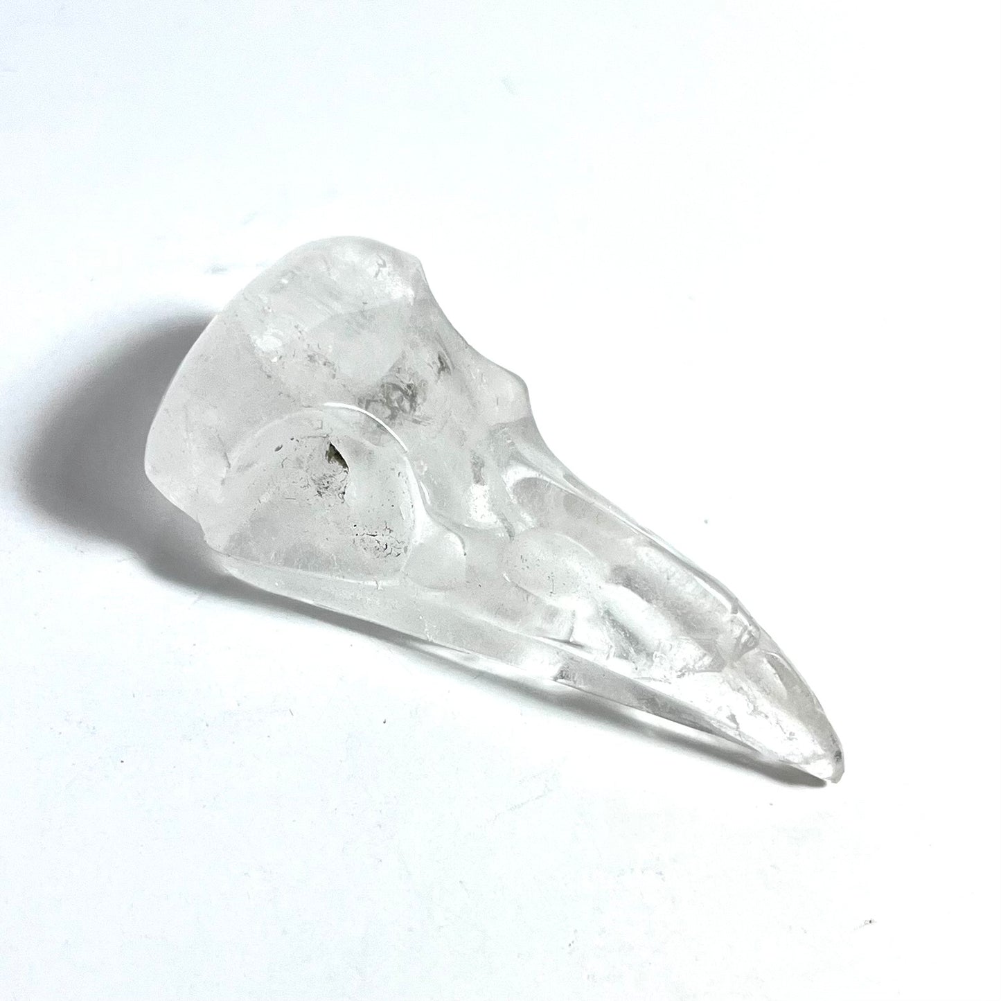 Clear Quartz | Raven Skull Medium