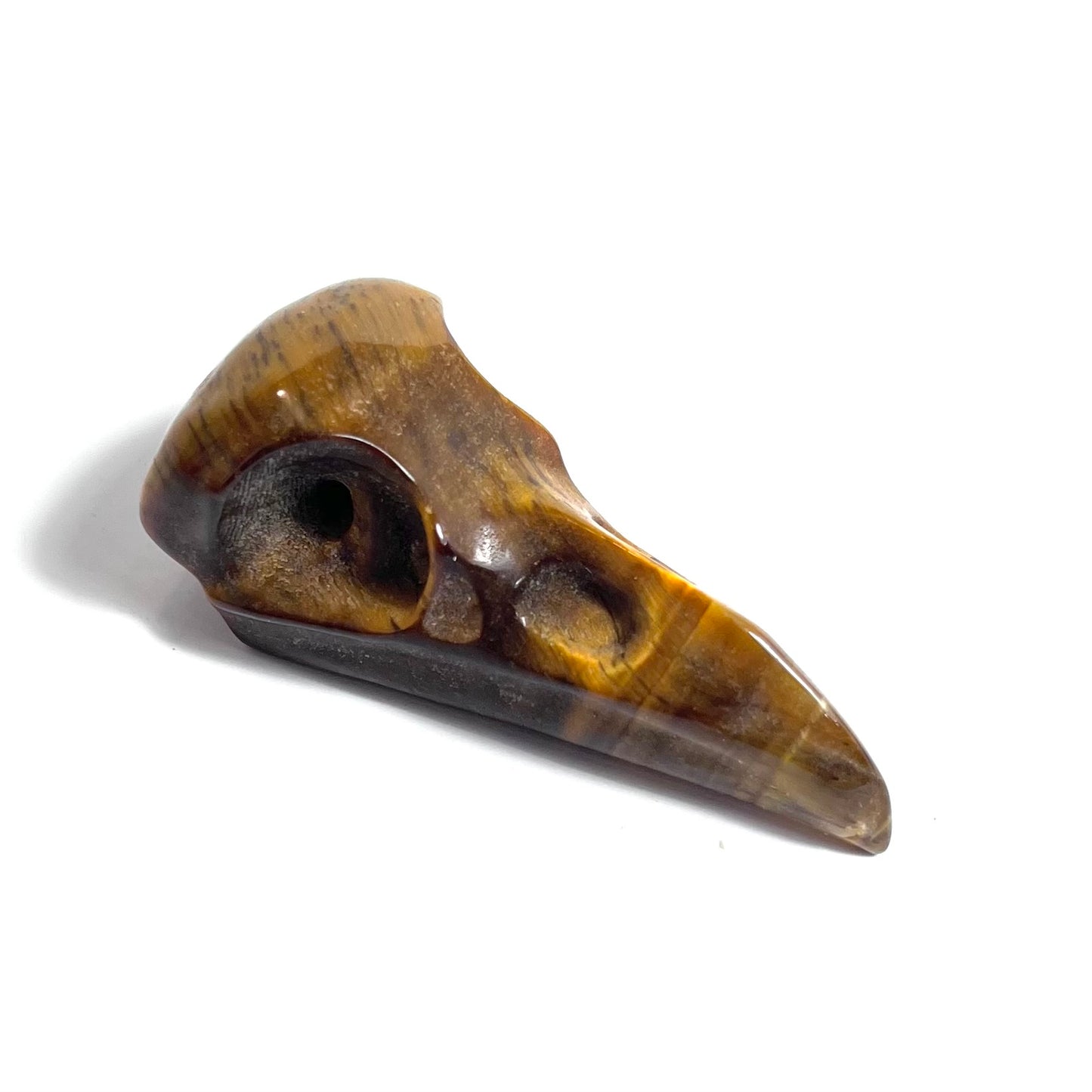 Tiger Eye | Raven Skull Medium