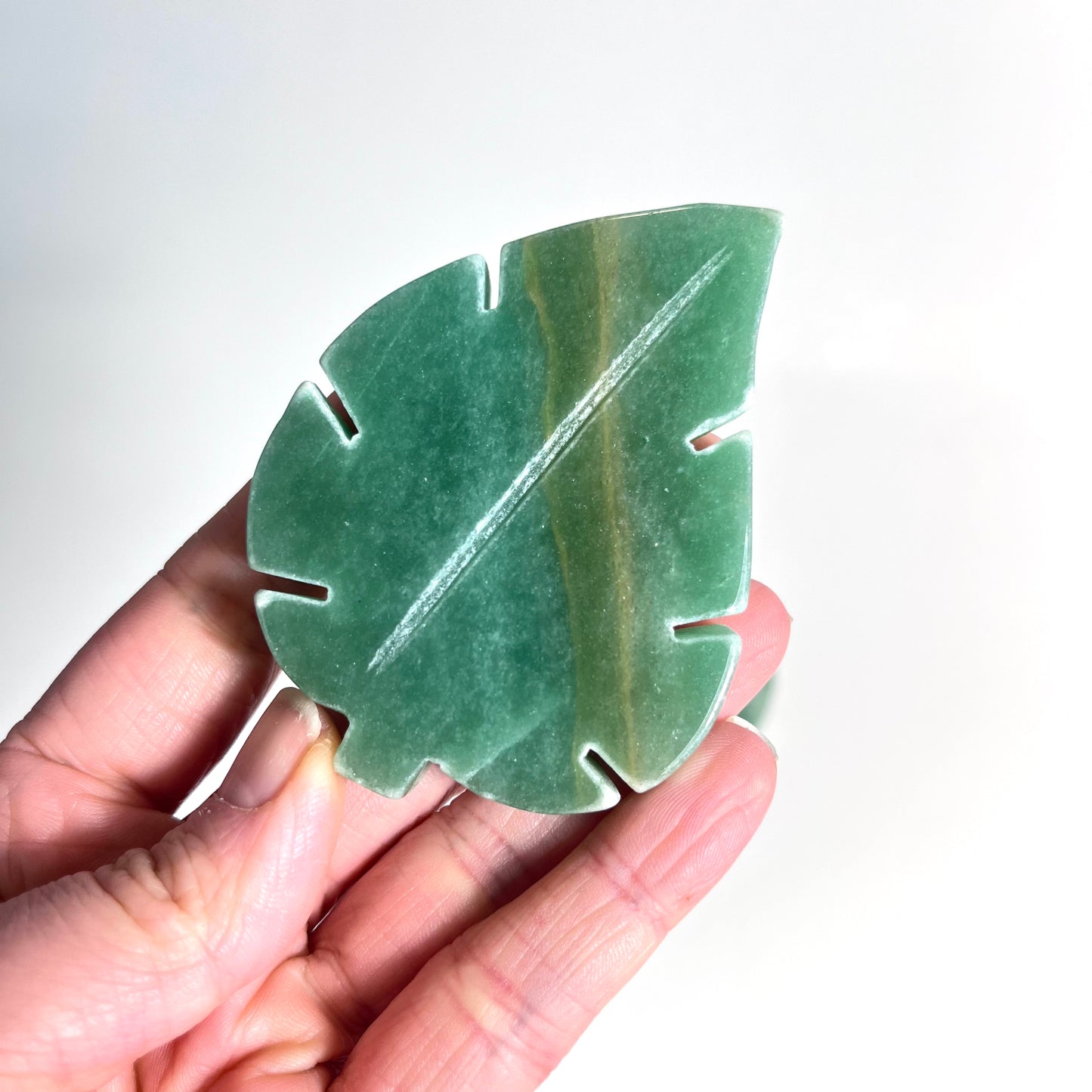 Green Aventurine | Leaf Carving
