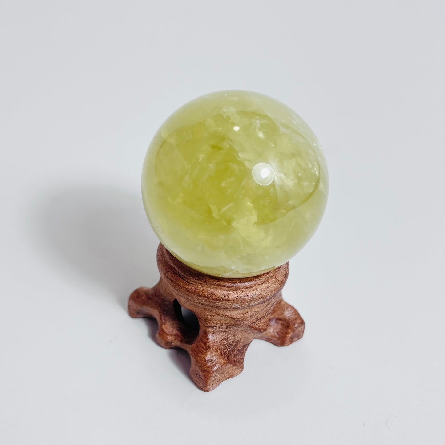 Citrine | Sphere with wood stand