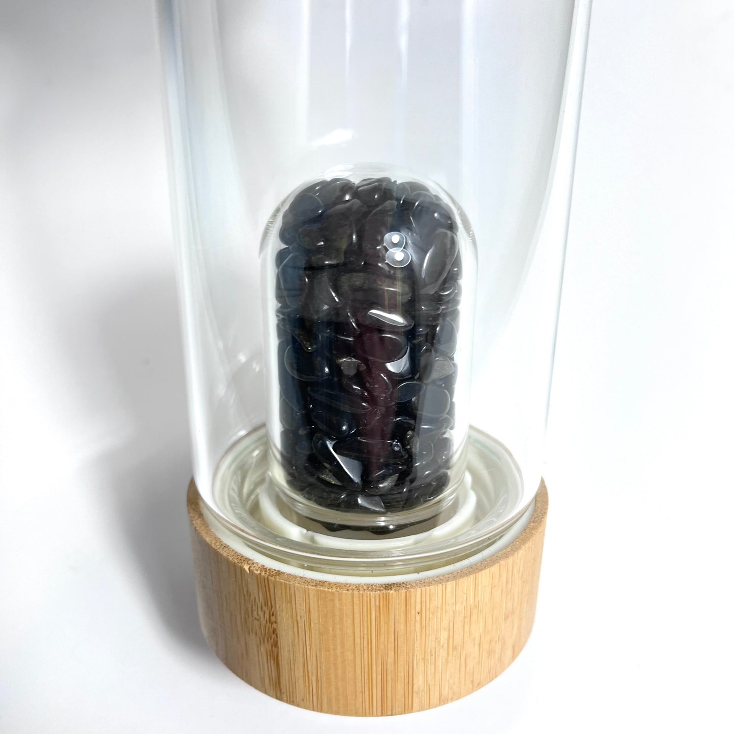 Obsidian | Glass Water Bottle