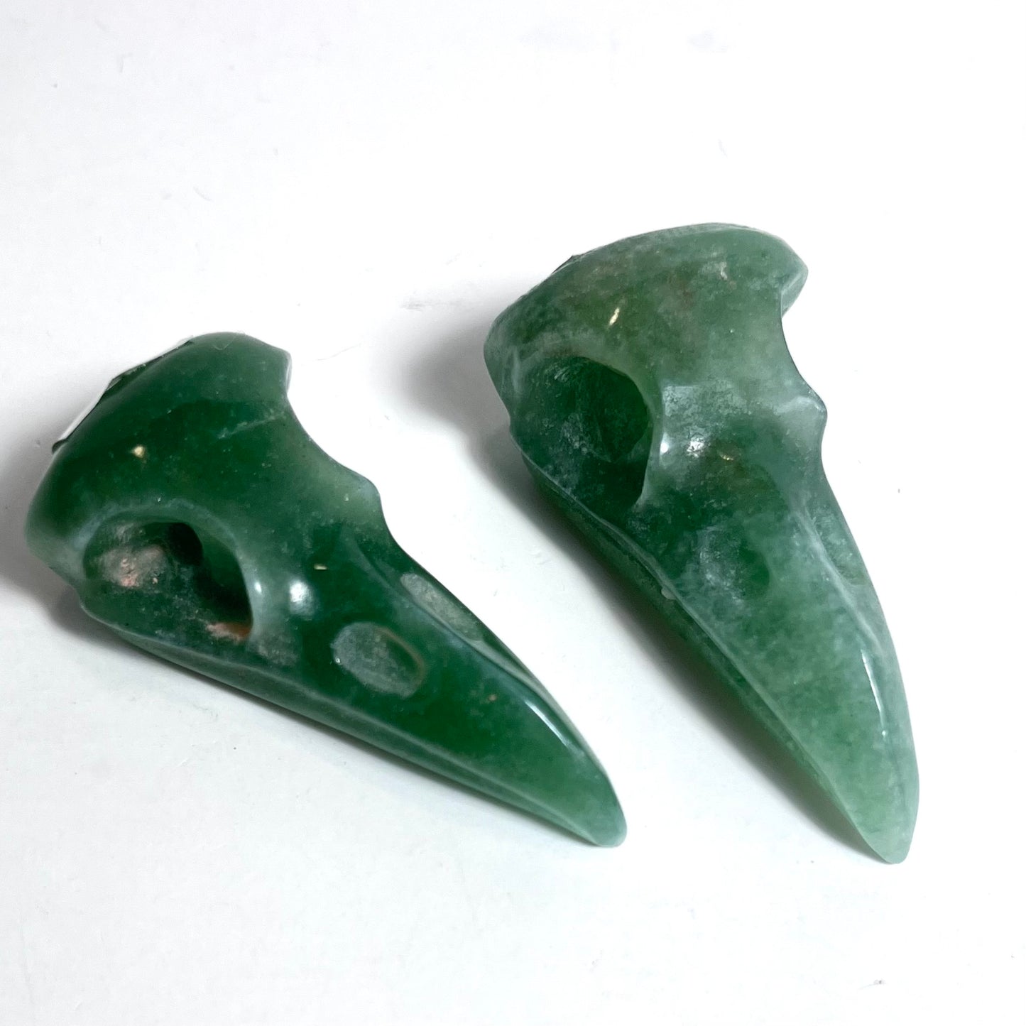 Green Aventurine | Raven Skull Medium