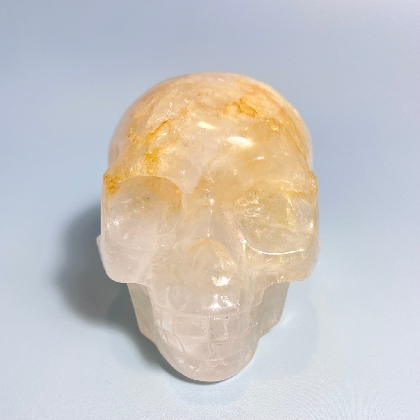 Golden Healer Quartz  | Skull Carving