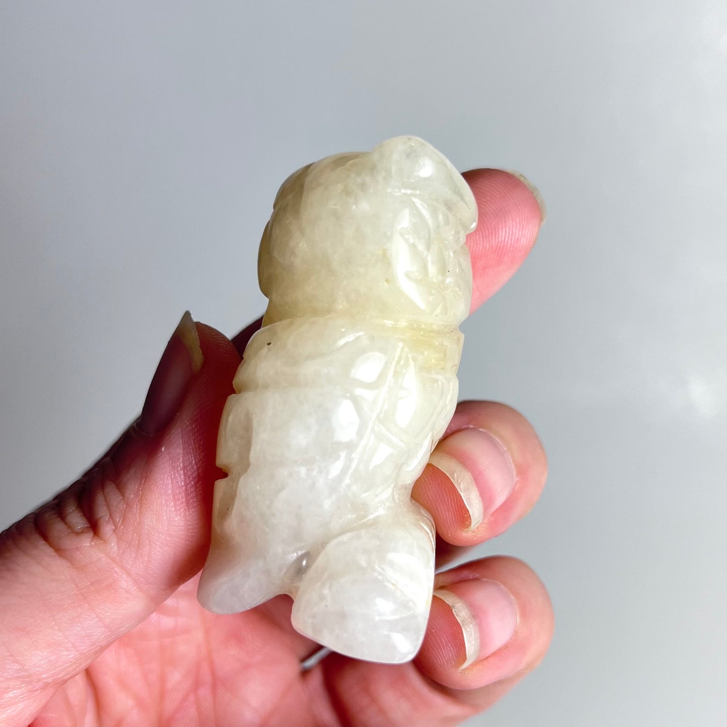 Golden Healer Quartz | Owl Carving