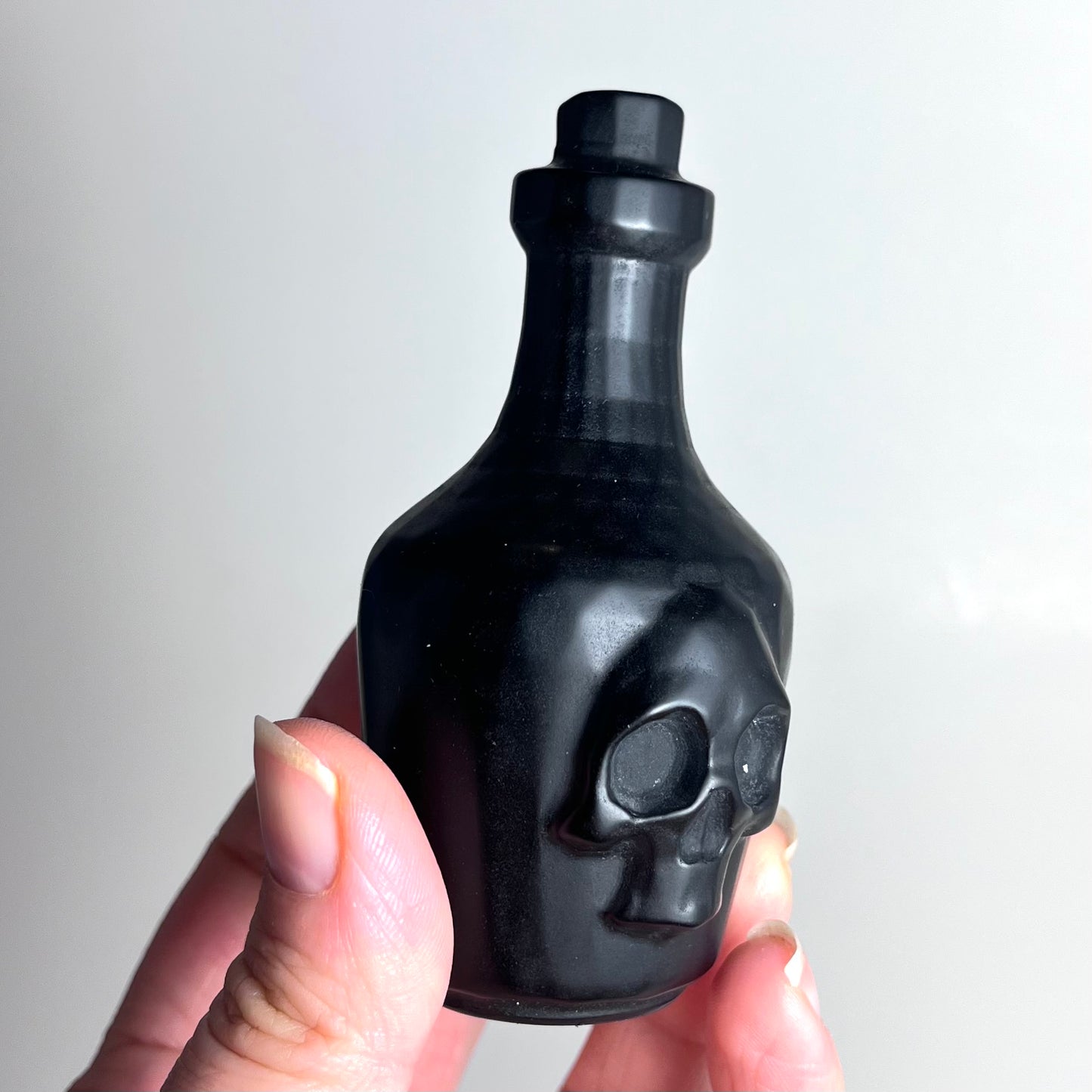 Obsidian  | Potion Bottle Carving