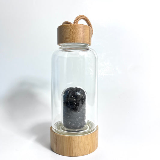 Obsidian | Glass Water Bottle