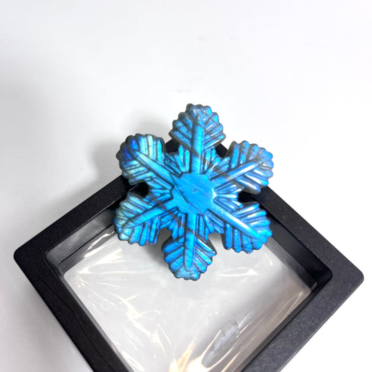 Labradorite | Snowflake Carving