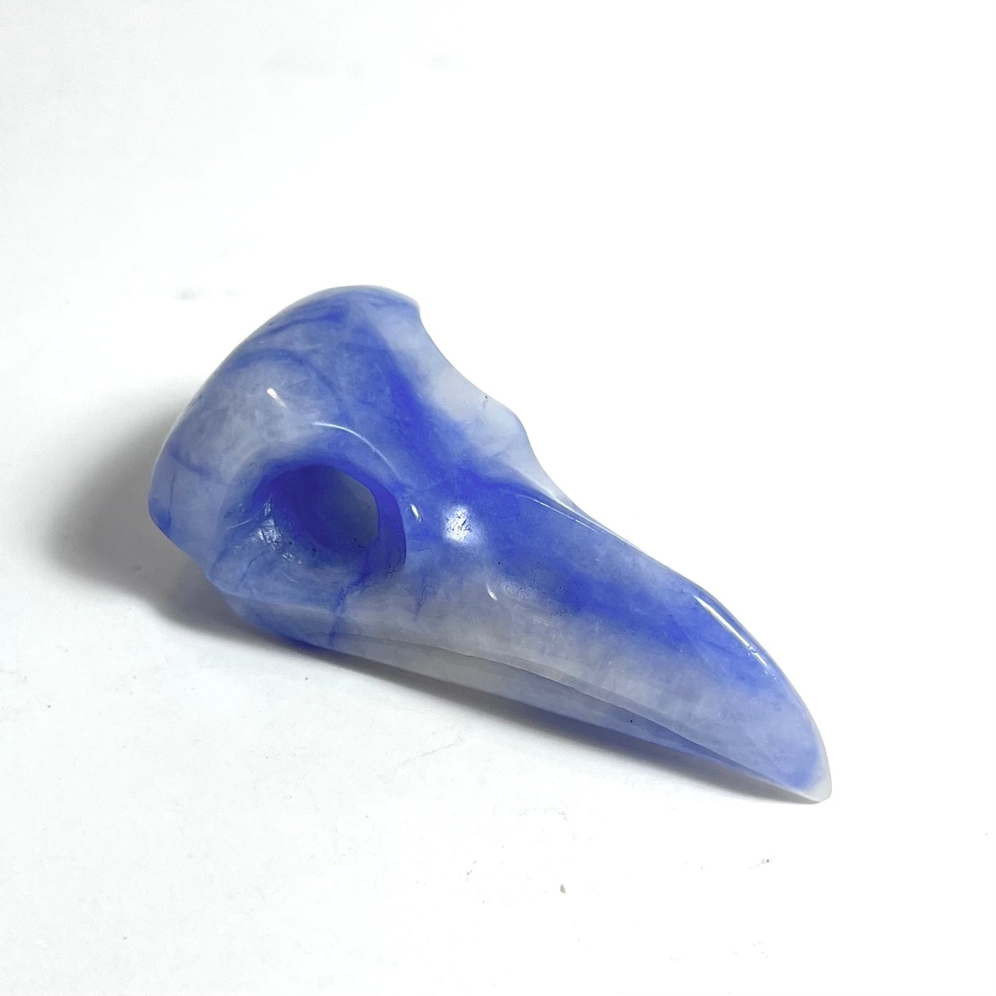 Blue Aventurine | Raven Skull Medium