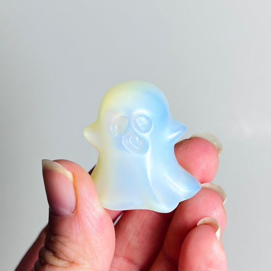 White Opalite | Ghost Carving