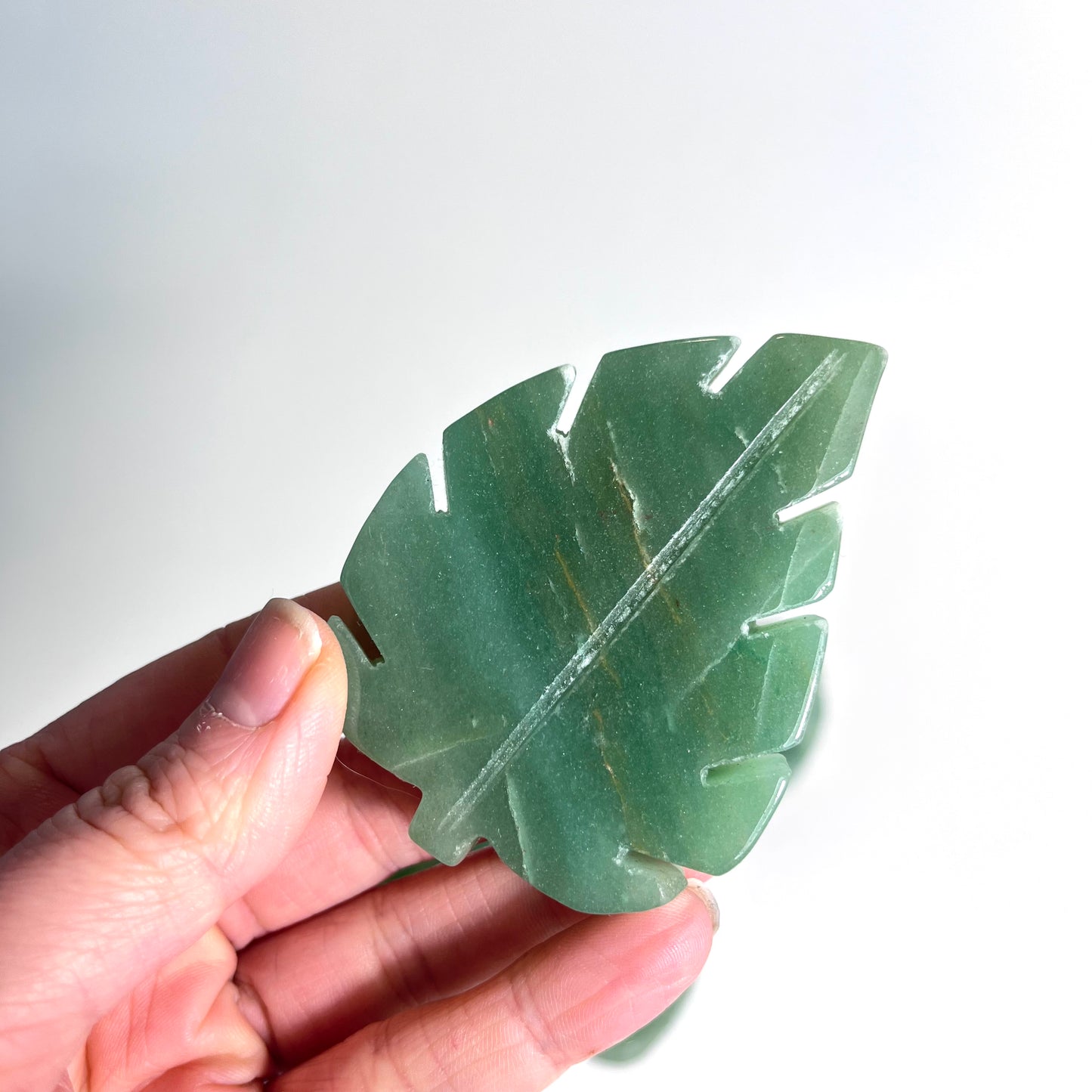 Green Aventurine | Leaf Carving