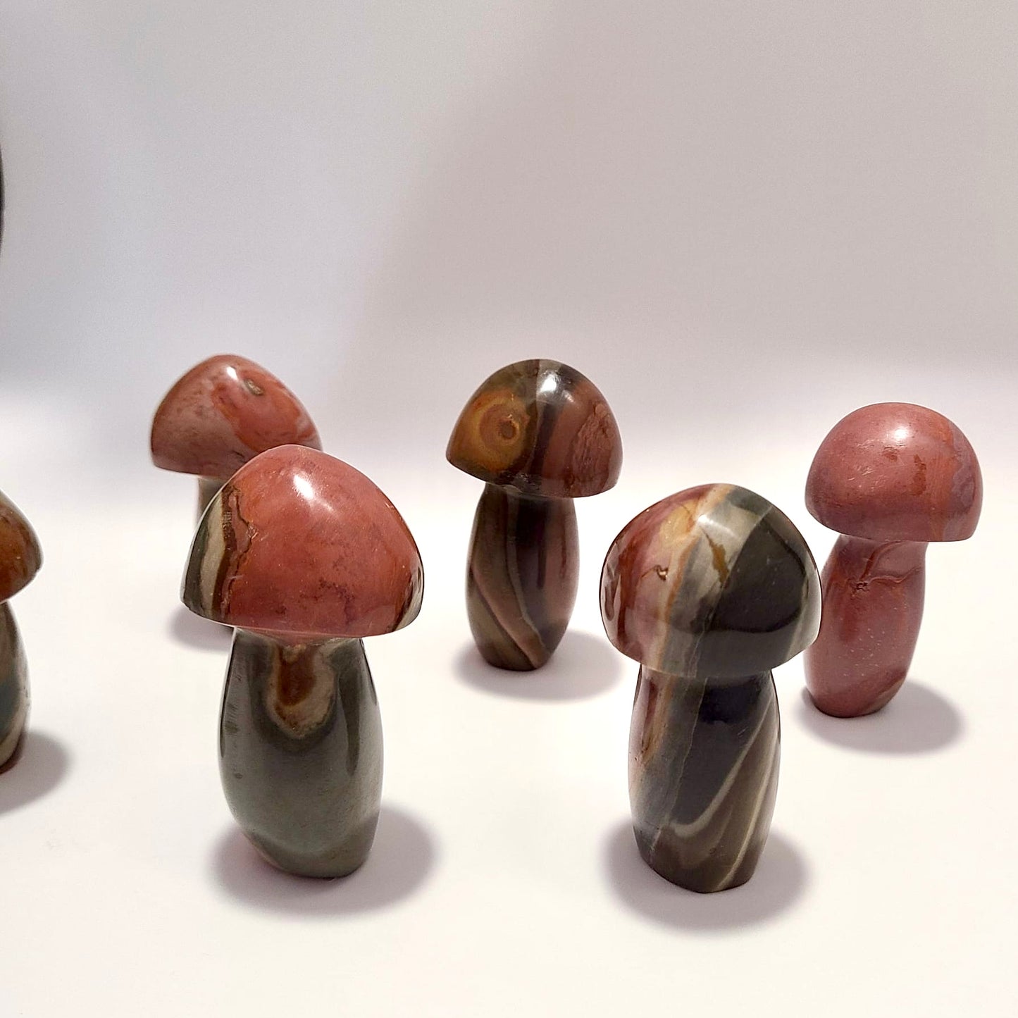 Polychrome Jasper | Mushroom Carving