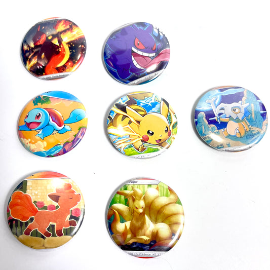 Button Pins | Pokemon Inspired