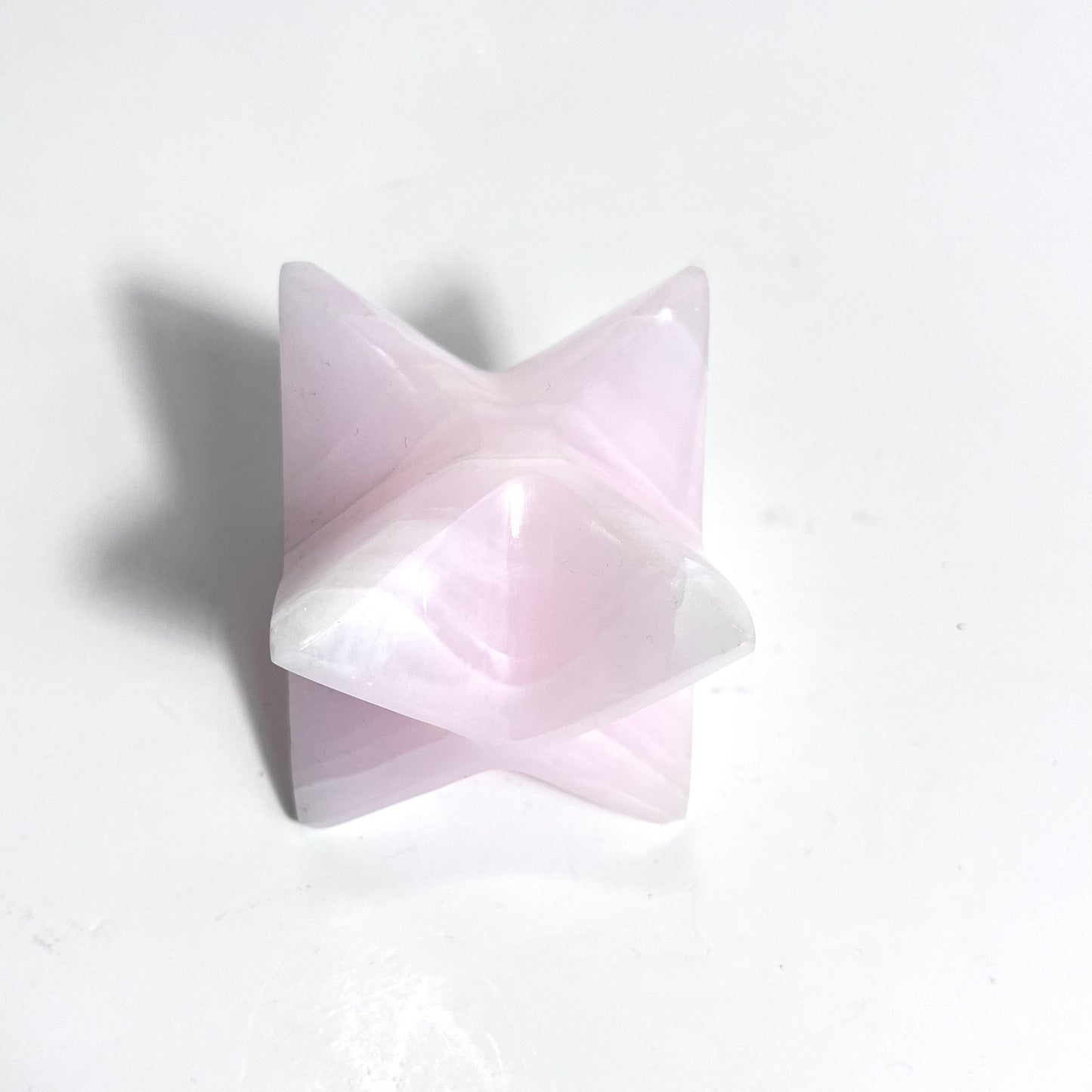 Pink Calcite | Merkaba Carving (UV Reactive)