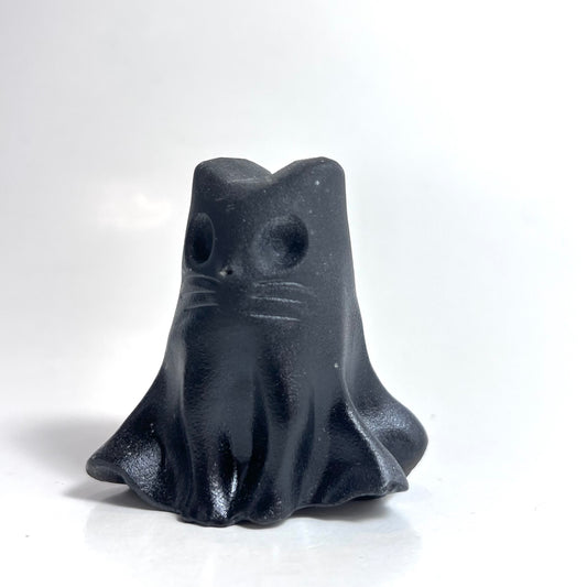 Obsidian  | Cat Ghost Carving