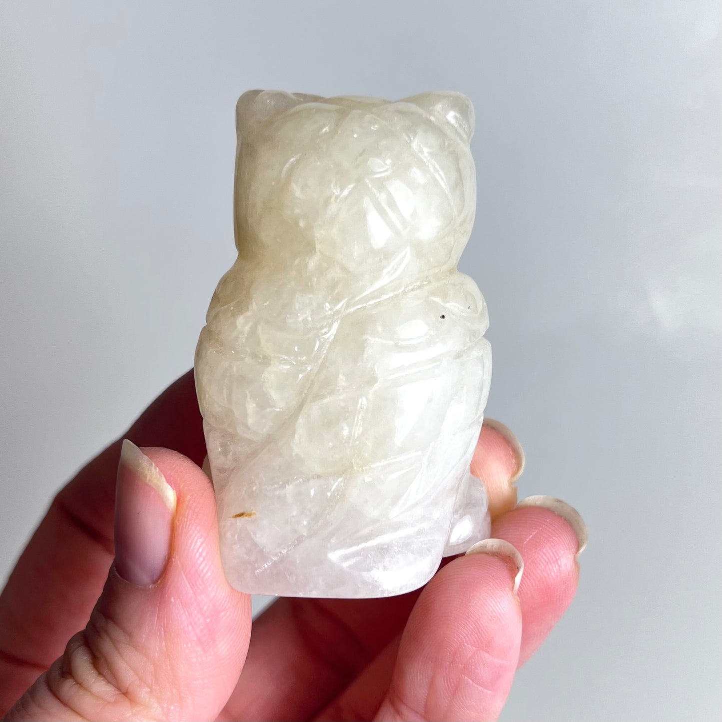 Golden Healer Quartz | Owl Carving