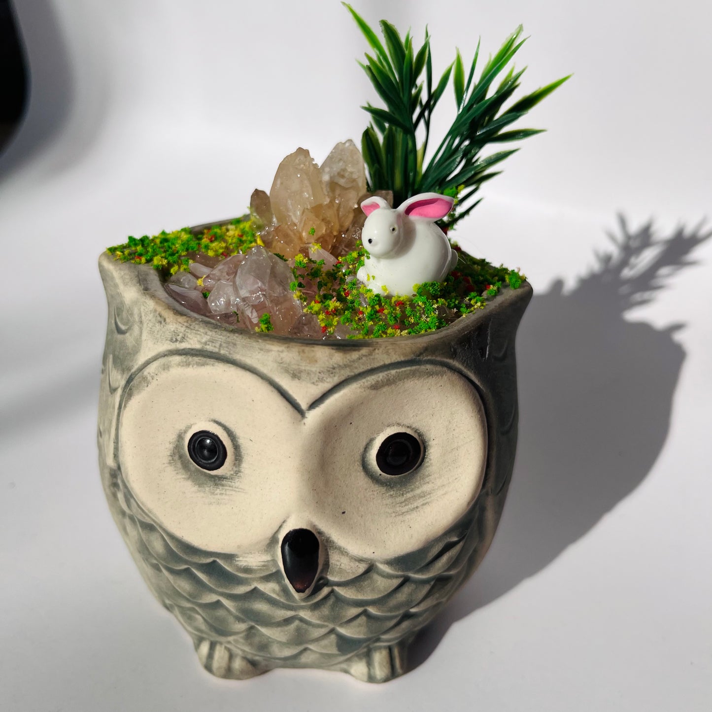 Owl | Calcite Crystal Arrangement