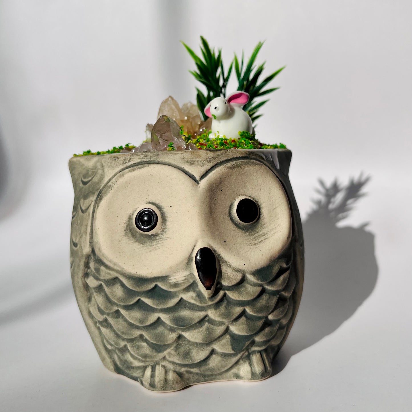 Owl | Calcite Crystal Arrangement