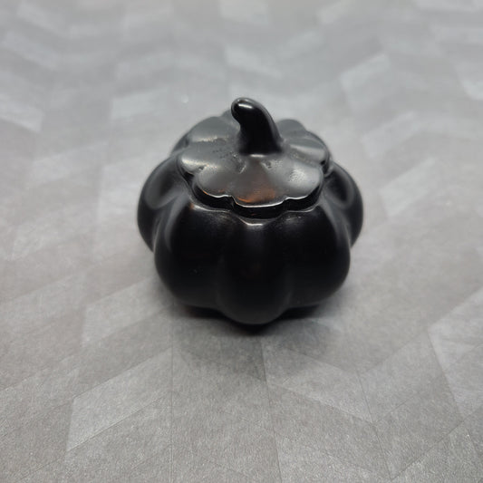 Obsidienne noire | Sculpture de citrouille
