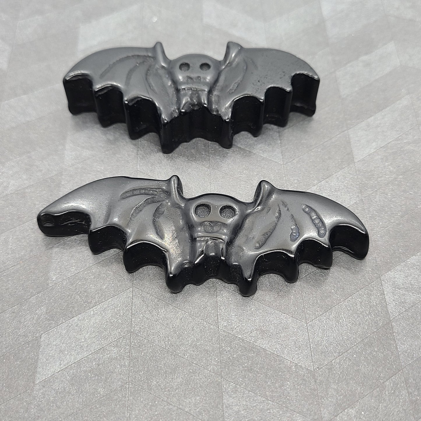 Black Obsidian | Bat Carving