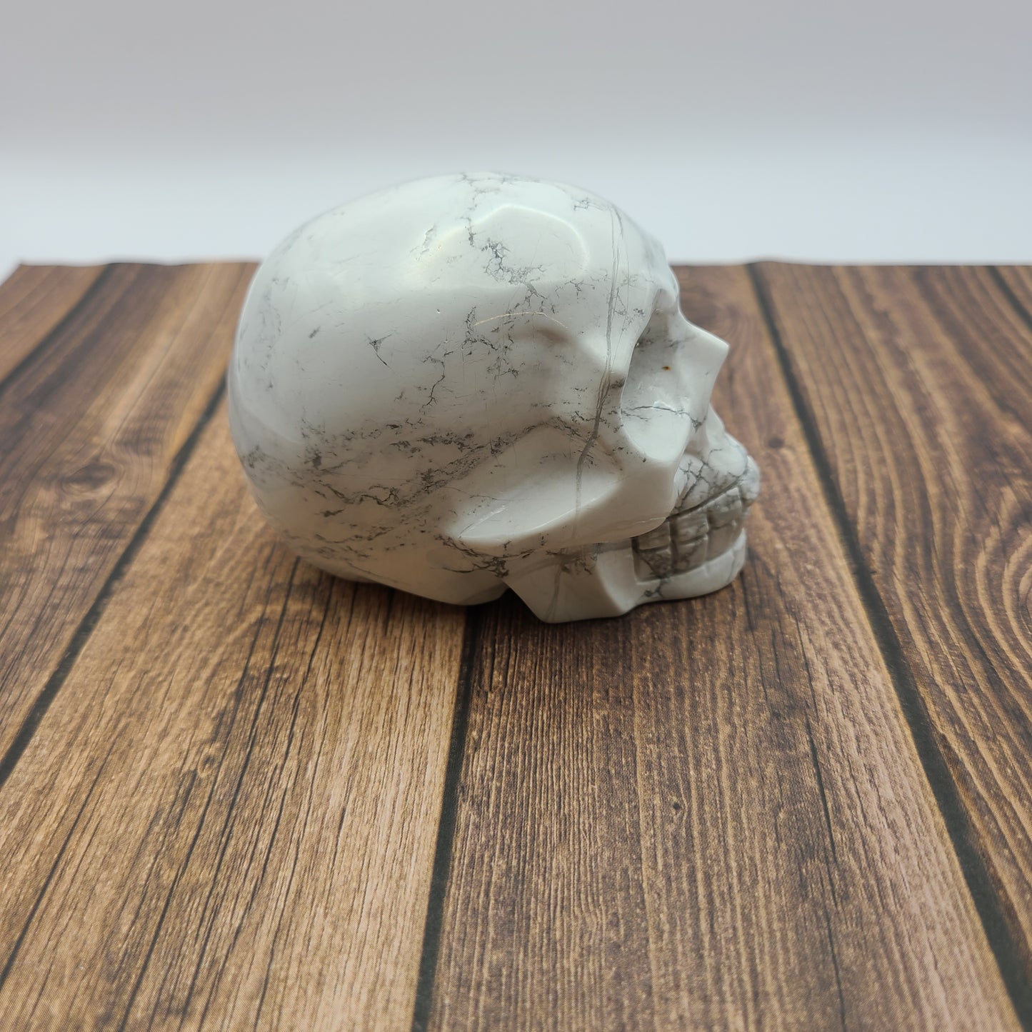 Howlite |  Skull Carving