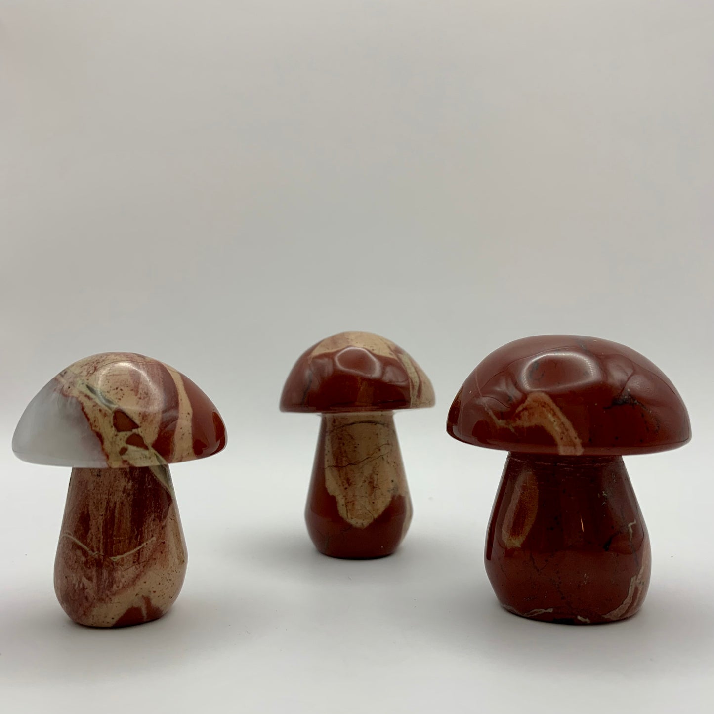 Jaspe rouge | Sculpture de champignons