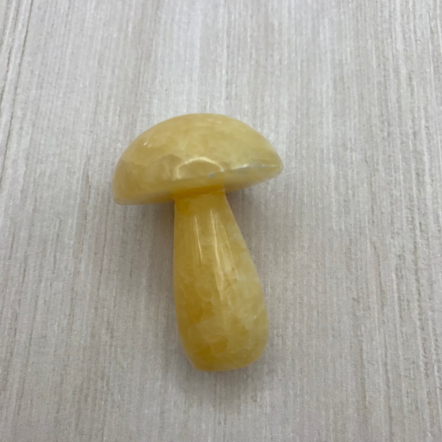 Yellow Calcite | Mushroom Carving