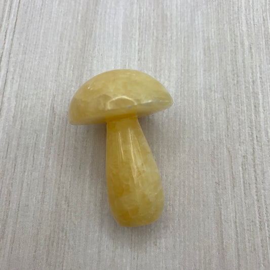 Orange Calcite | Mushroom Carving