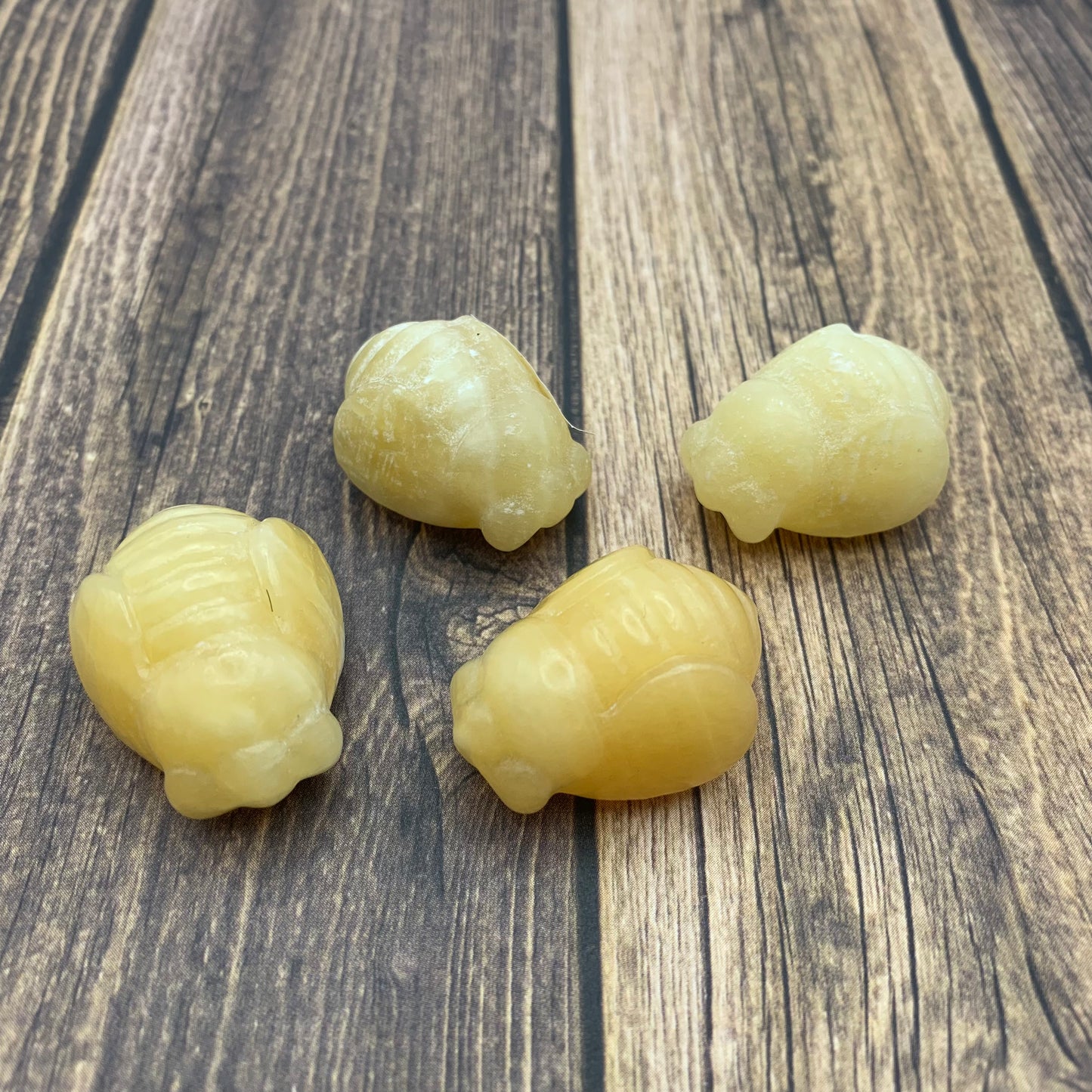 Yellow Calcite | Bee Carving