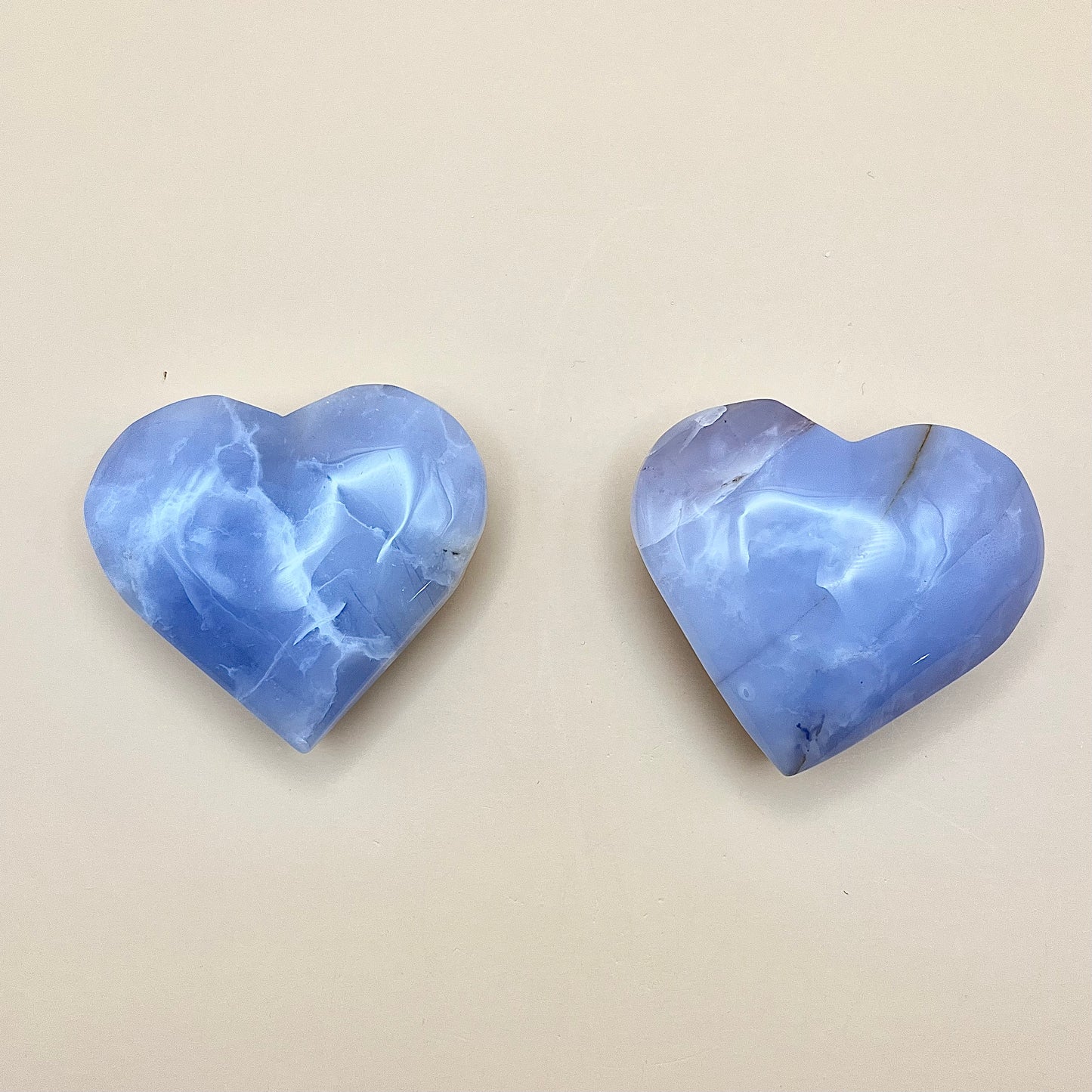 Blue Chalcedony  | Large Heart Carving