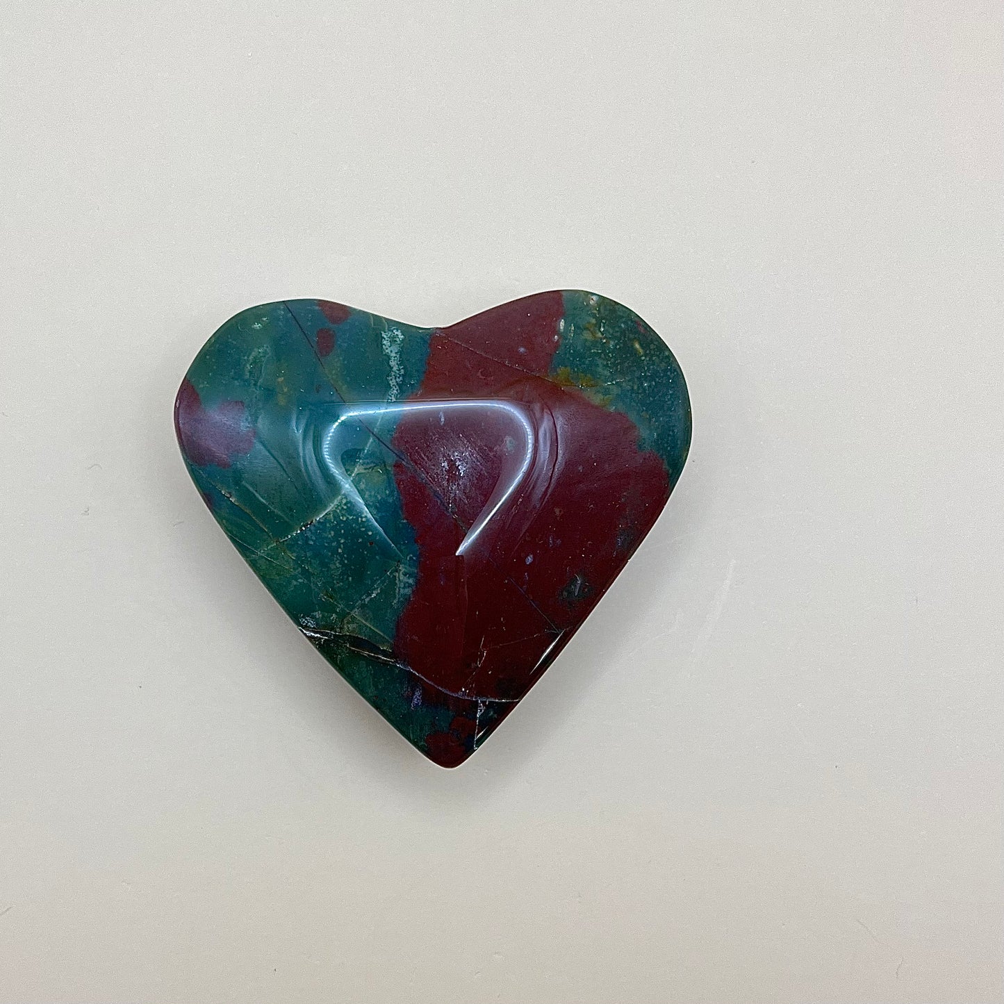 Ocean Jasper | Large Heart Carving