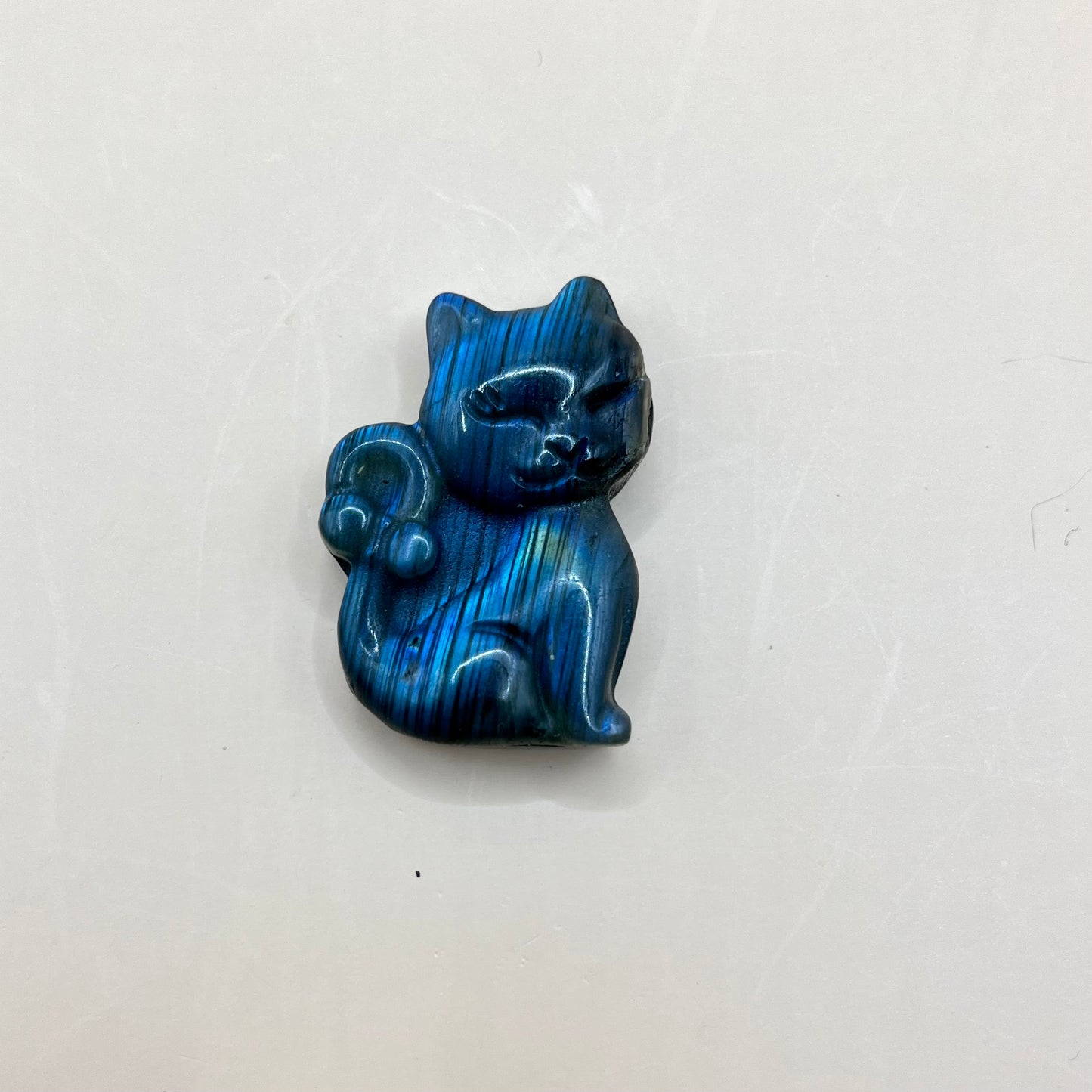 Labradorite | Cat Carving