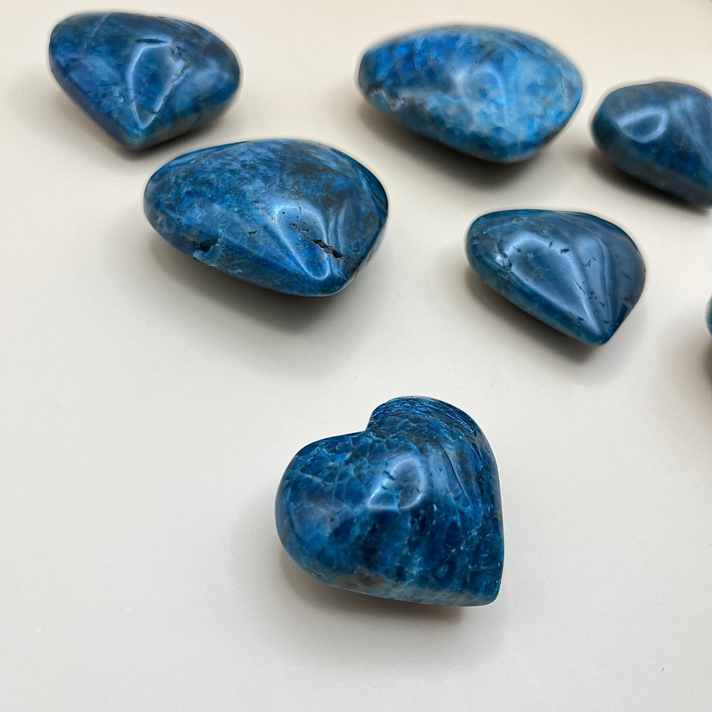 Blue Apatite | Heart Carving